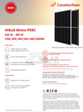 Canadian 460w Mono Solar Panel HiKu6 Mono (6X PACK)