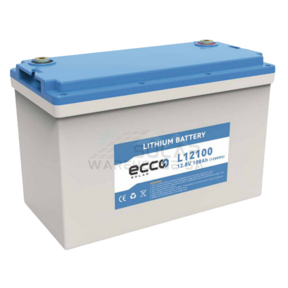 12.8V 100Ah 1.28Kwh Ecco Lithium Battery