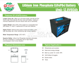 12.8V 60Ah Ingle Lithium Battery