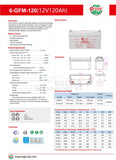 120Ah 12V Kle German Agm Deep Cycle Gel Battery