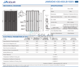 JA 445w Mono JAM54D40-445/LB Solar Panel (Black Frame) 6X PACK