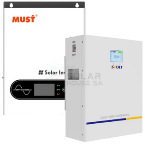 3.6 KVA Must Pure Sine Wave Combo 3600 Watt 2.71 KWh Svolt Lithium Battery