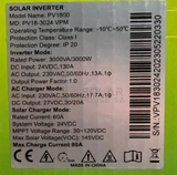 3Kw 24V/80A Pure Sine Wave Hybrid Mppt Inverter - Must Pv-18 3024 Vpm