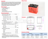 55AH 12v Ingle GFM Deep Cycle Battery DG12-55