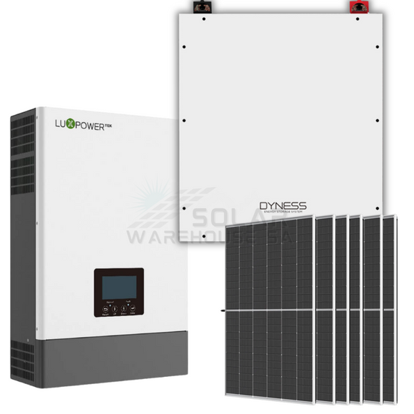 5Kva Mppt Luxpower Load Shedding Dyness 4.8Kwh Combo Backup Power Kit With 6X Trina Solar 425W