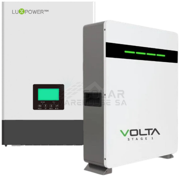 5Kva Mppt Luxpower Load Shedding Volta 5.1 Kwh Combo Backup Power Kit