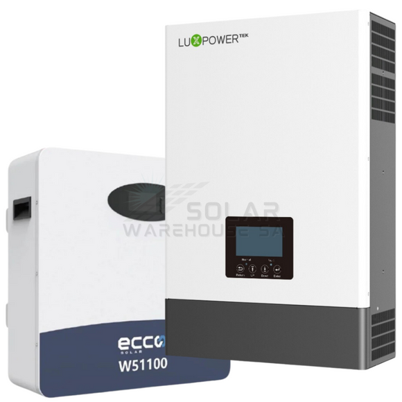 5Kw Mppt Luxpower Load Shedding 5.12 Kwh Combo Backup Power Kit