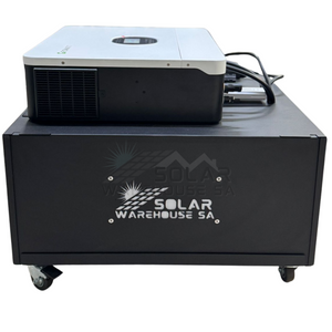 6000W Growatt Solar Ready Hybrid Inverter Trolley 5.12 KWh Ecco Lithium Battery + Wifi