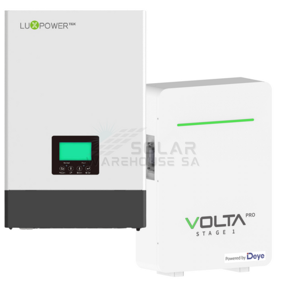 6Kva Mppt Luxpower Load Shedding Volta 5.32 Kwh Combo Backup Power Kit