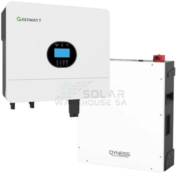 6Kw Mppt Growatt Dyness 5.12 Lithium Battery Combo Backup Power Kit