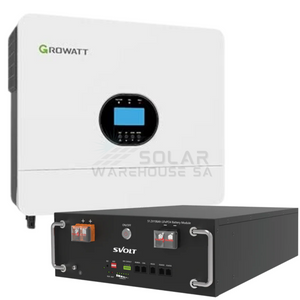 6Kw Mppt Growatt Load Shedding Svolt 5.09Kwh Combo Backup Power Kit