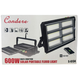 Condere 600W Solar Portable Flood Light S-6134