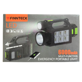 Finnteck S-6139 6000 mAh Multi Function Emergency Portable Light