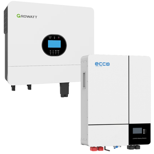 6KW MPPT Growatt 5.12KWh Lithium Battery WM Combo Backup Power Kit