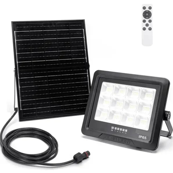 Finnteck 300W Finniteck LED Solar Flood Light Set 1900LM IP65 540200-300W - Solar Warehouse SA