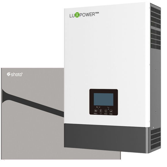 5KVA MPPT Luxpower Load Shedding Shoto 5.12 KWh Combo Backup Power Kit