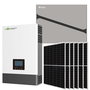 5KVA MPPT Luxpower Load Shedding Shoto 5.12 KWh Combo Backup Power Kit With 6x Solar 460W Solar Panels Mono