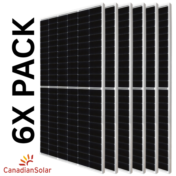 Canadian 540w Tier 1 Mono Solar Panel HiKu6 Mono (6X PACK)