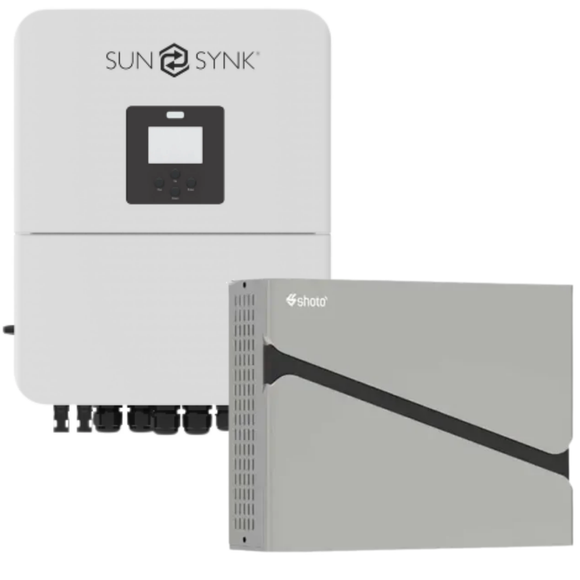 5KW MPPT Sunsynk Load Shedding Shoto 5.12 KWh Combo Backup Power Kit+Wifi