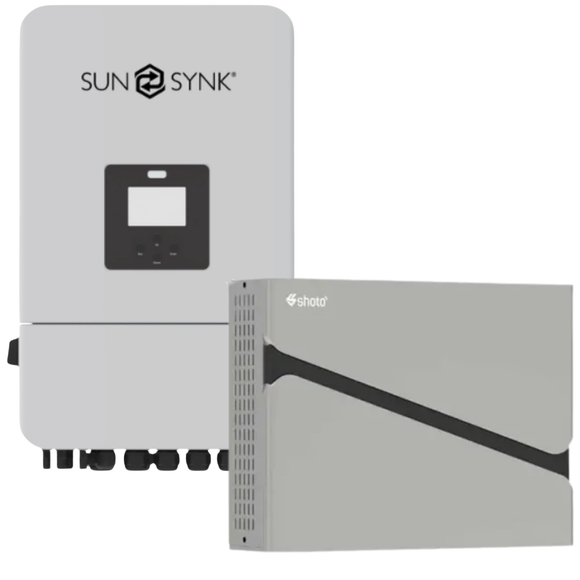 8KW MPPT Sunsynk Load Shedding Shoto 5.12 KWh Combo Backup Power Kit+Wifi