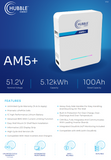 Hubble AM-5+ LiFePO4 5.12kWh 51.2V Battery (Unlimited Cycles) - Solar Warehouse SA