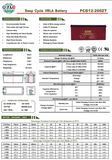 200 Ah 12v KLE-FCD-200AGM AGM Deep Cycle Battery