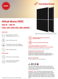 Canadian 455w Mono Solar Panel Mono