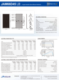 JA 625W Tier 1 Bifacial Mono Solar Panel Black Frame (JAM66D45-625/LB) 6X PACK