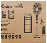 Condere 18" Solar Rechargeable Stand Fan FS40-D18 - Solar Warehouse SA