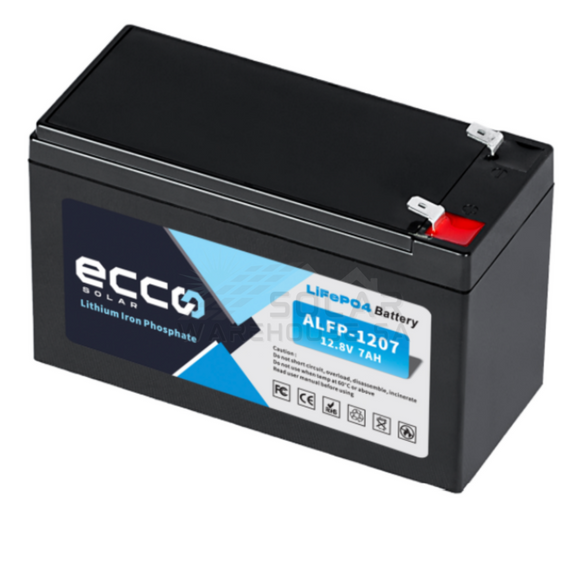 Aokly/Ecco Lithium Iron Phosphate(Lifepo4) Battery Alfp - 1207(12.8V 7Ah)