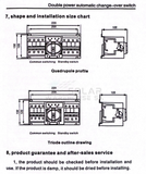 Automatic & Manual Change Over Switch 2-Pole 63A Gcq2-63/2P