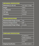 Bsl Battery 51.2V - 135Ah Canbus (7Kwh) Lithium