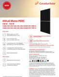 Canadian 555W Solar Panel Mono Hiku6 Perc