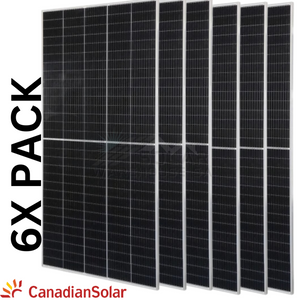 Canadian 555w Solar Panel Mono HiKu6 Mono PERC (6x Pack)