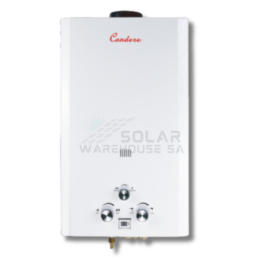 Condere Gas Geyser 10L LQ-4010– Solar Warehouse SA