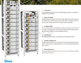 Deye 61.4kWh BOS-G HV Battery Bank