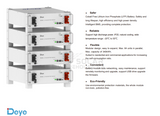 Deye Battery Lithium Ion Low Voltage 5.32Kwh 51.2V 104Ah
