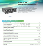 Ecco 3500Va / 3500W Solar Ready High Mppt Hybrid Inverter Trolley 2.56 Kwh Lithium Battery