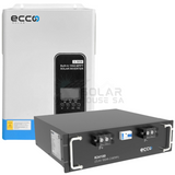 Ecco 3.5Kva Mppt 100A Pure Sine Wave 2.56 Kwh Lithium Battery Combo Kit