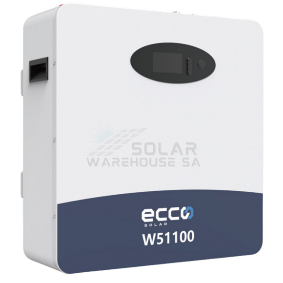 Ecco 51.2V 100Ah 5.12Kwh Lithium Battery W51100 Wall - Mounted