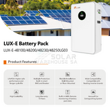 Felicity Solar 48V 10.5 Kwh 205A Lithium Batteries Lux-E48200Lg03