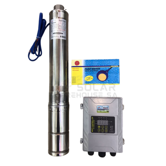 Solar Borehole Water Pump 1500W 120V 140M 4Spc5/140-D120/1500