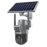 Fivestar- Fs- Scm002 Ip65 Al Solar Cctv Dual Camera With 4G Connectivity Full Hd (Black)