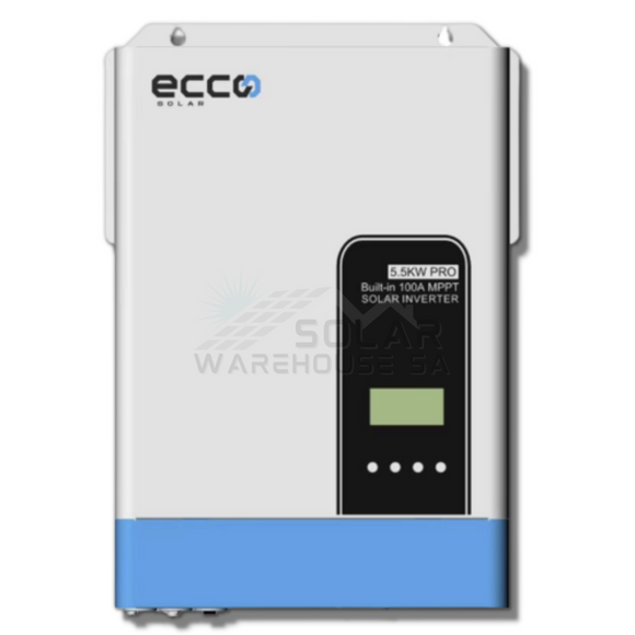 Hybrid Inverter 48V 5.5 Kva 5500W Mppt 100A Pure Sine Wave - Ecco+Wifi