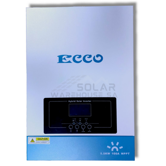 Hybrid Inverter 48V 5.5 Kva 5500W Mppt 100A Pure Sine Wave - Ecco+Wifi