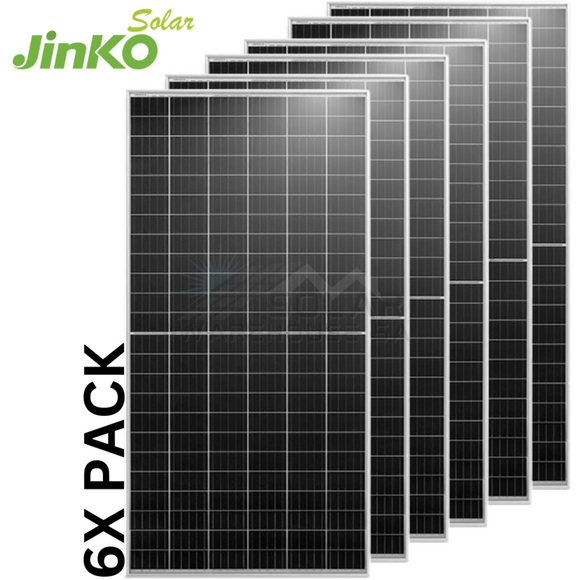 Jinko 465w Tier 1 Tiger Bifacial Mono Solar Panel JKM465M-7RL3-TV (6 Pack)