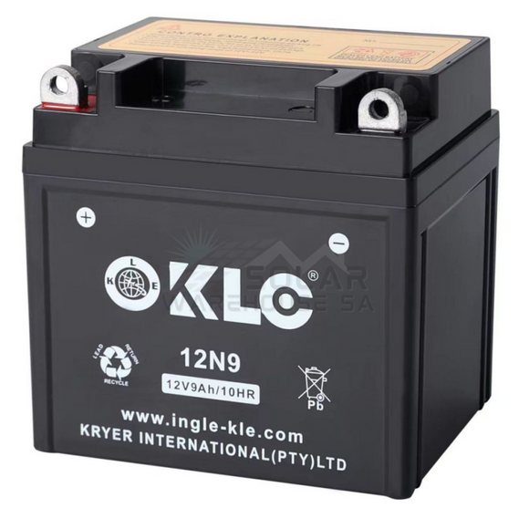 Kle 12N9 12V 9Ah/10Hr Motorcycle Battery