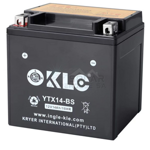 Kle Ytx14 12V 14Ah/10Hr Motorcycle Battery