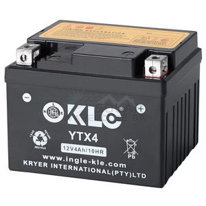 Kle Ytx4 12V 4Ah/10Hr Motorcycle Battery