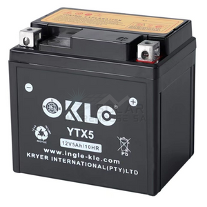 Kle Ytx5 12V 5Ah/10Hr Motorcycle Battery